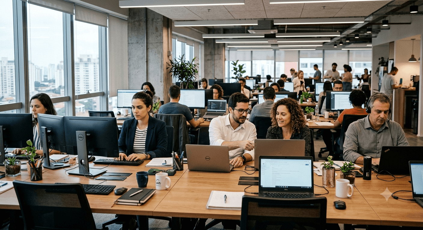 Equipe Capital Return no escritório